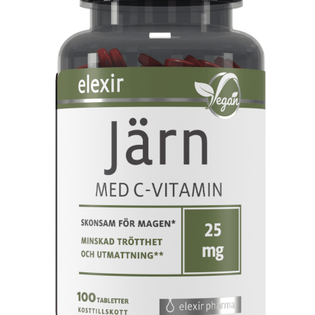 Járntöflur með Vítamín C - 100stk